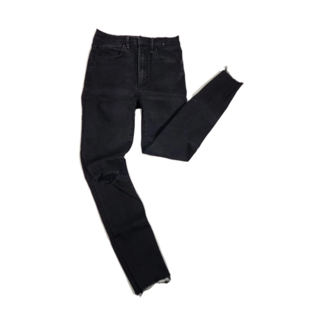Abercrombie & Fitch Women (26) Black Ultra High Rise Super Skinny‎ Ankle Denim